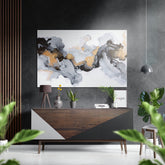Marbleous Brushed Aluminium Dibond Wall Art.